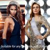 VELSCRUN Birthday Tiara Crowns for Women Girls AB Silver Crystal Birthday Girl Headband Sash Elegant Princess Crown Happy Birthday Party Decorations Women Sisters Birthday Gift Hair Accessories
