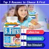 B.First Brain Supplements for Memory and Focus, Brain Booster for Kids, Teens & Children, Omega 3 Fatty Acids Enhance Attention, Clarity, Concentration, Tasty Easy-to-Swallow 60 Chewable Gummies