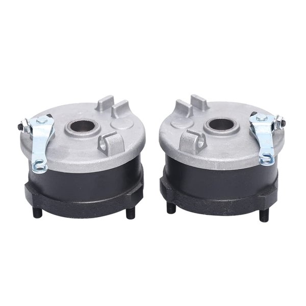 KONKENIE Left & Right Brake Drum Assembly Front Brake Drum Housing Wheel Hub with Brake Fit For 50cc 70cc 90cc 110cc 125cc ATV Quad 4 Wheeler Go Kart Dune Buggy