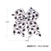 Soccer Jumbo Cheer Bow Soccer Ponytail Holder Sport Bows Soccer Ball Cheerleading Bow BBG66 (White)