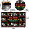 Sunwer Black History Month Photo Booth Backdrop African American Inspirational Wall Posters Classroom Bulletin Board Hanging Banner (5.9×3.6ft)