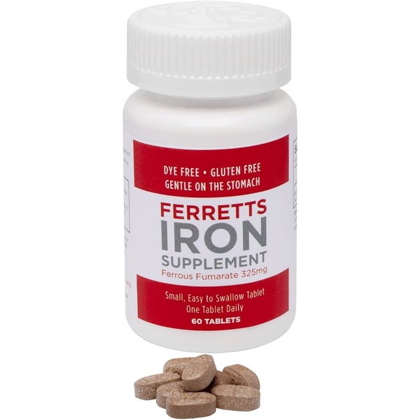 Ferretts Tablets Iron Supplement (325 mg Ferrous Fumarate) (Pack of 3)