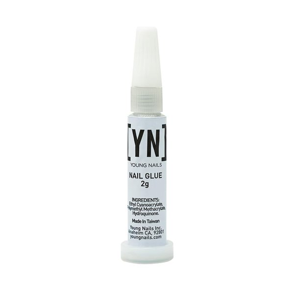 Young Nails Nail Glue - Fast Drying Adhesion for Acrylic Nails, Tips, Rhinestones, Crystals, Zero-Drip Clog Proof, Beauty Secrets for Best Nail Care