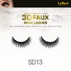 Laflare Silk Lashes 3D FAUX MINK Eyelashes, Light, Reusable, Handmade, Natural Looking, Professional Easy to Apply Eyelashes in a Knitted Style2-3 PACKS BUNDLE SPECIAL (3, SD13)