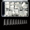 VIVACE Clear Royal Salon 500 Artificial False Gel Nail Tips 10Sizes With Clear Plastic Case for Nail Shop Nail Salon …