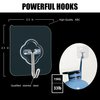 Adhesive Hooks, 32 Pack 33lb(Max) Sticky Hooks, Transparent Reusable Removable Adhesive Hooks for Hanging, Wall Hooks for Hanging Can be Use for Kitchen Bathroom Shower Outdoor Home Improvement