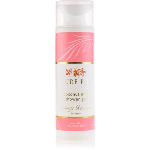 PURE FIJI Coconut Body Wash & Shower Gel - Body Wash For Women and Men Rich Natural Oils for Moisturizing Body& Hair, Bath & Shower Gels for All Type Skin, Orange Blossom, 8.5 oz