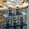 15PCS Minifigure Display Case for Lego Minifigure Clear Acrylic Building Block Display Box Storage for Action Figures Blocks Stackable Storage Case Gift for Lego Lovers