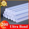 Mini Hot Glue Gun Sticks, 200 Pack MONVICT Glue Sticks with 4" Long 0.27” Diameter, Craft Hot Glue Pastes All Purpose Hot Melt Glue Sticks for Most Glue Guns, Clear Glue Sticks for DIY, Arts & Crafts