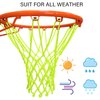 LAO XUE Nightlight Basketball Net Luminous Outdoor Portable Sun Powered Sports Nylon