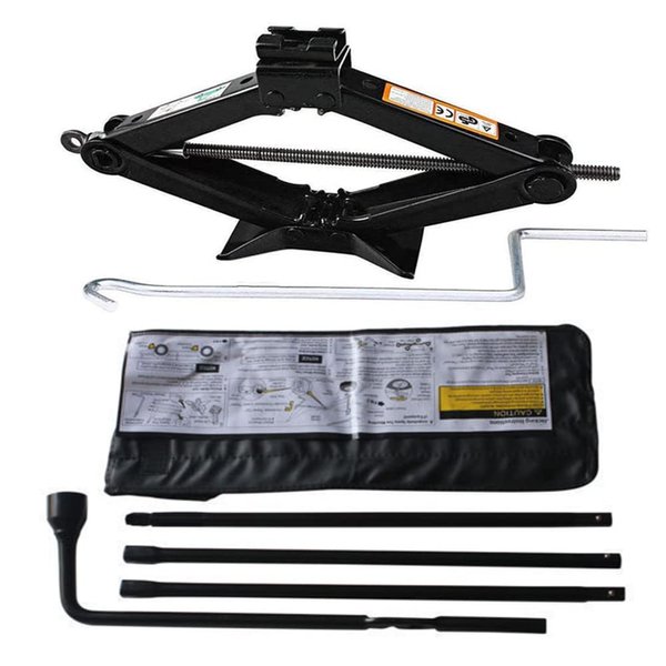 Spare Tire Tool Kit Set for GMC Chevrolet Silverado, 2 Tonne Scissor Jack and Wheel Wrench Tools Handle Lug Nut, OEM 22969377,20782708,22925285,20782706,22969370,15854614