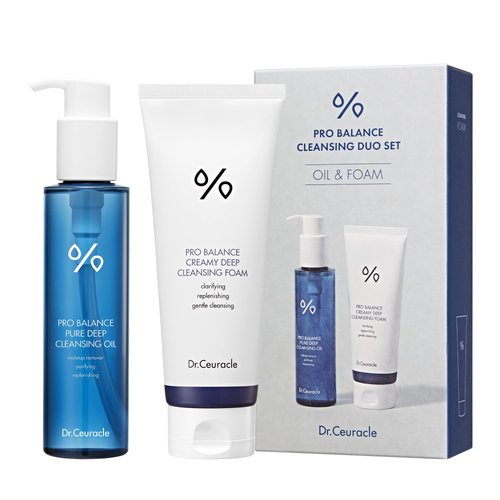 Dr.Ceuracle Pro Balance Cleansers Set | Probiotics Deep Cleansing Oil & Foam | Makeup Remover & Pore Minimizer | Hydrating Face Wash for All Skin Types to Sensitive Skin