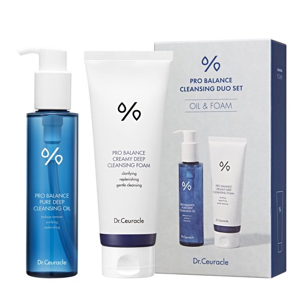 Dr.Ceuracle Pro Balance Cleansers Set | Probiotics Deep Cleansing Oil & Foam | Makeup Remover & Pore Minimizer | Hydrating Face Wash for All Skin Types to Sensitive Skin