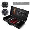 Professional Barber Case, Stylist Tool Box Organizer & Traveling Case, Portable Barbers Organizer Suitcase with Secure NumLock for Clippers and Supplies