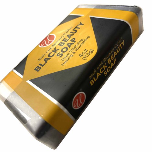 4 Pc Deep Cleansing African Black Soap Rosemary Extract Skin Care Beauty Bar 4oz