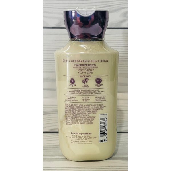 Bath & Body Works Blueberry Bundt Cake Body Lotion 8 Ounces Each Pack of 2