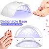 UV LED Nail Lamp, NAILGIRLS 150W Nail Dryer for Gel Nail Polish 4 Timer Setting with Automatic Sensor, UV Nail Light Curing Lamp for Home, Salon