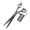 7.0 Inches Hair Cutting Scissors Set with Combs Lether Scissors Case,Hair cutting shears Hair Thinning shears For Personal and Professional (Silver)