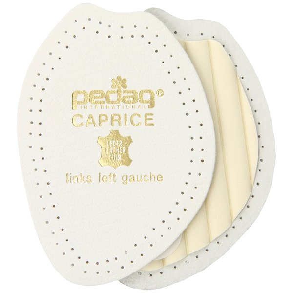 pedag Caprice Leather Half-Insole Inserts for Toeless Tight Footwear, Handmade in Germany, Sandals and Peep Toes, Real Leather, US W5/6 / EU 35/36
