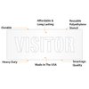 SmartSign 12 x 30 inches Visitor Reusable Stencil with 6" Letter Height, 63 Mil Plastic, Easy to Wash, for Parking Lots, Schools, Hospitals, Event Venues, Office Buildings, USA Made