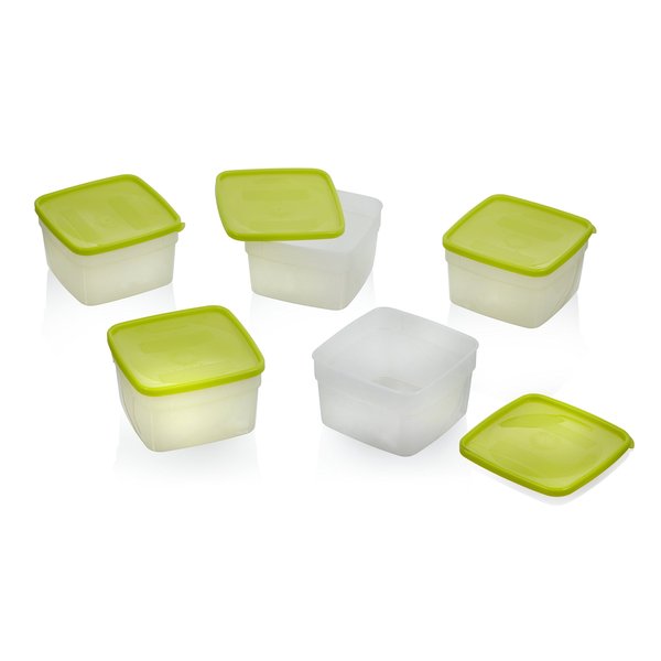 Stor-Keeper Freezer Storage Containers, 1 pint, 5 ct