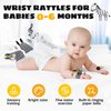 Baby Toys 0-6 Months,High Contrast Baby Toys for Newborn,Black and White Baby Toys,Infant Rattle Socks and Wrist Toy,Newborn Toys 0 3 Months Brain Development,0-6 Months Babies Boy Girl Gift