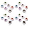 AKHFKY 24 Pieces 1In Plastic Halloween Eyeballs Scary Ping Pong Eyeballs for Toys Halloween Eyeballs Creepy Plastic Eyeballs Halloween Eyeballs Props for Halloween Party Decorations Supplies