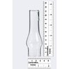 B&P Lamp TINY 1 1/4 Inch Base by 4 1/2 Inch Tall Clear Glass Chimney for Miniature Oil Lamps and Lighting