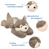 Doireum Weighted Husky Stuffed Animal Plush Toy - Cute 11.8 inch Huskies Throw Pillow Gifts for Boys and Girls
