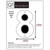 QT Modern House Number - 6 Inch - Brushed Stainless Steel (Number 8 Eight), Floating Appearance, Easy to install and made of solid 304