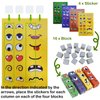 Face Changing Magic Cubes Game Face Blocks Game Face Change Cube Game Expression Matching Block Puzzles Building Cubes Toy Educational Puzzles Toy Family Board Games for Child & Adults (with Bell)