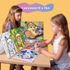 Sixth Space Paint by Numbers for Kids Ages 4-8, Beginner Framed Pre-Printed Acrylic Oil Painting, Includes (8x10, 8x9, 8x8 inch) Framed Canvas, 30 Acrylic Paint Pots, 5 Brushes, Pre-Drawn Canvas