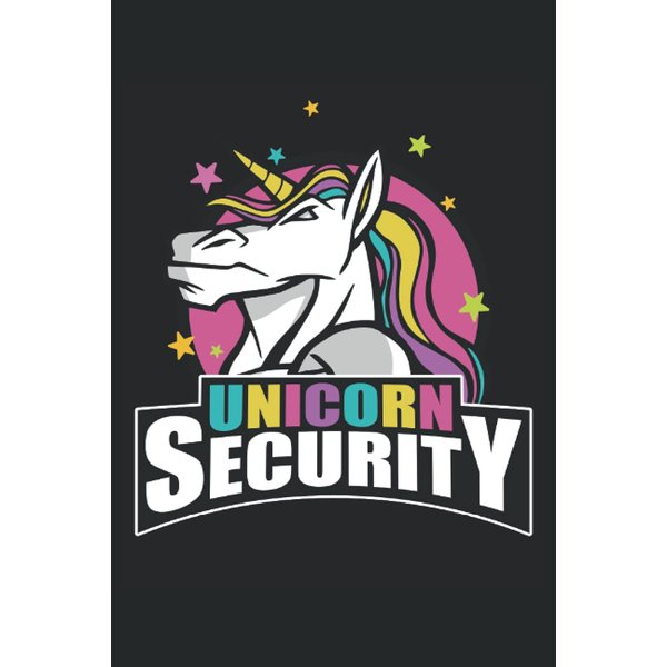 Unicorn Security: Grid Notebook journal ToDo Exercise Book or Diary (15.24 x 22.86 cm) with 120 pages