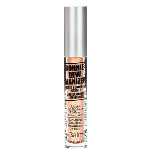 theBalm Bonnie-Dew Manizer Liquid Highlighter, Skin Perfector, Long-Lasting, Soft, All-Over Illuminator, Easily Blendable, Brown, 0.19 oz