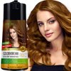 Herbishh Color Enriched Shampoo for Gray Hair - Long Lasting Hair Dye Formula and Conditioner (Golden Brown)