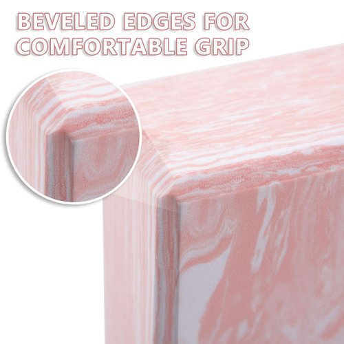 Ewedoos Yoga Blocks 2 Pack Eco Friendly Yoga Block High-Density Non-Slip Yoga Block Set for Yoga Pilates
