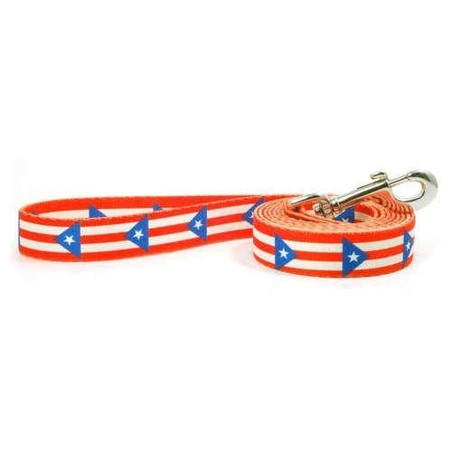 Dog Leash with The Puerto Rico Flag Design | Great for National Holidays, Special Events, Festivals, Independence Days and Every Day Strong Safe | 4 or 6 foot long