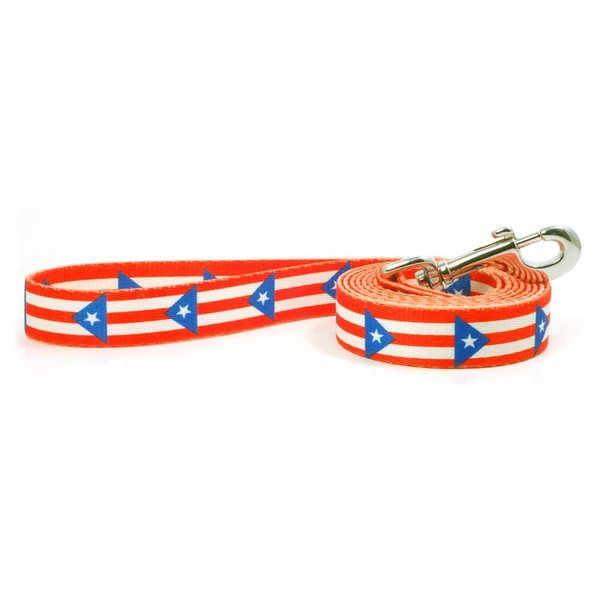 Dog Leash with The Puerto Rico Flag Design | Great for National Holidays, Special Events, Festivals, Independence Days and Every Day Strong Safe | 4 or 6 foot long