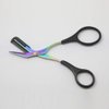 Black Eyebrow Comb Scissors,Titanium Grooming Trimmer Makeup Tools Stainless Steel Eyelash Hair Clips Shaping Razor Hair Scissors Trimmer Eyebrow Grooming Scissors Tools and Accessories