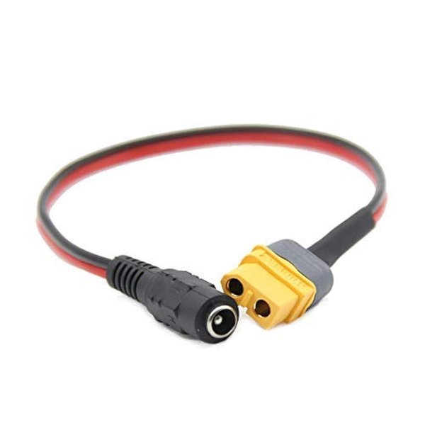 FEICHAO 1x FPV Goggles B6 Charger Battery Charging Cable Adapter XT60 XT30 Plug to DC 5.5 2.1mm Compatible with Fatshark for Skyzone 03 FPV Accessories (for XT60)
