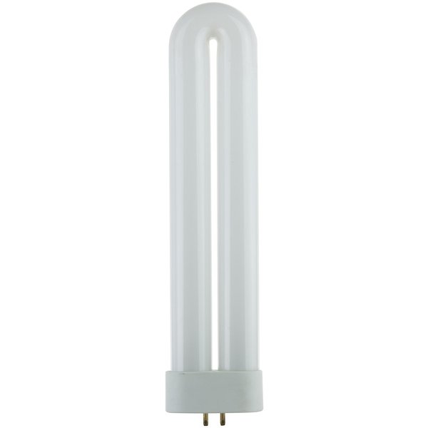 Sunlite 05155-SU T6 Fluorescent U-Shaped Light Bulb, 15 Watts, UV Light, 365nm Color Wavelength, GX10q 4-Pin Base, Plug-in, 5,000 Hour Life Span, Clubs, Restaurants, Party Lights, Blacklight, 1 Count