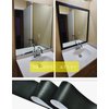 Amhao 10Meters Peel and Stick Black Wood Backsplash Wall Paper Border Sticker Self-Adhesive Wallpaper Border