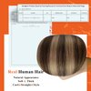 Full Shine U Tip Hair Extensions Human Hair Color 4 Medium Brown Fading to 24 Blonde Highlight 4 Keratin Hair Extensions Human Hair 16 Inch Fusion Hair Extensions Human Hair 50g/50s U Tip Hair