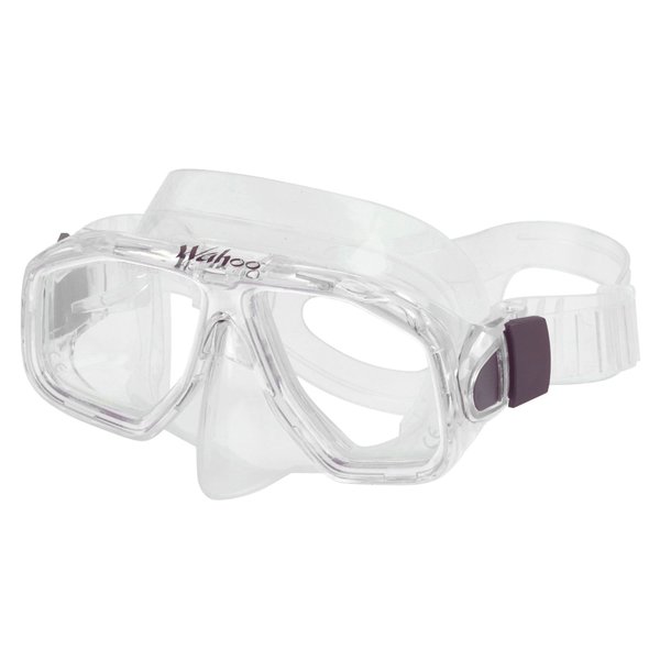 AKONA Wahoo Jr Snorkeling Mask with Silicone Skirt and Tempered Glass for All Watersports uses - Clear