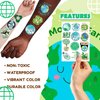 Earth Day Temporary Tattoos - 96pcs Save Earth Tattoo Stickers Environmentally Friendly Gifts, Eco-friendly Party Favors, Birthday Party Decorations Decor Supplies Natures Reward