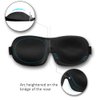 AMAZKER Sleep Mask Invisible Alar Deep Orbit 3D Eye Mask Ultra Lightweight & Comfortable Sleeping Mask for Travel, Nap Shift Works Black&Star