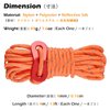 TRIWONDER Aluminum Tent Stakes Pegs & Reflective Guylines with Tent Cord Tensioners for Camping, Hiking, Backpacking (Orange)