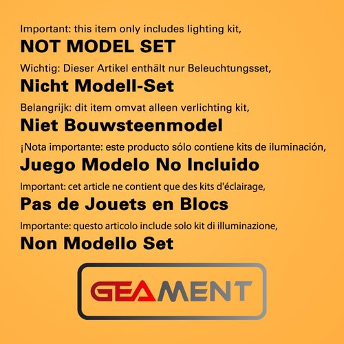 GEAMENT LED Light Kit Compatible with Lego Christmas Wreath 2-in-1 - Lighting Set for Lego 40426 Building Model (Model Set Not Included)