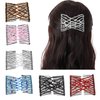 CCbeauty 6 Pcs Magic Hair Comb Elastic Beaded Hair Clips Women Decorative Accessories,Bride Double Slides Stretching Hairpins Combs for Ladies Girls Popular Hairstyles