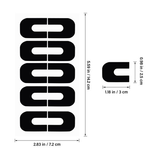 Beaupretty 100 Sheets Nail Protector Stickers Nail Protector Cover U-Shape Tape for Gel Polish Fingers